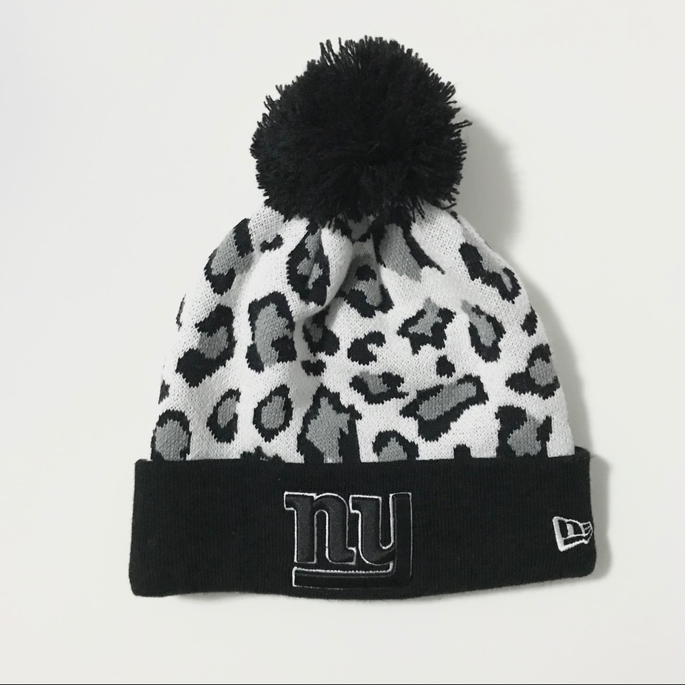 NY Giants Leopard Beanie